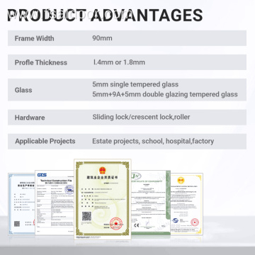 Interior Noiseless Sliding Windows Soundproof Function